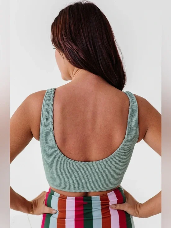 Livy&Kate Clothing SURFER CROP IN SEAFOAM - Picture 4 of 4